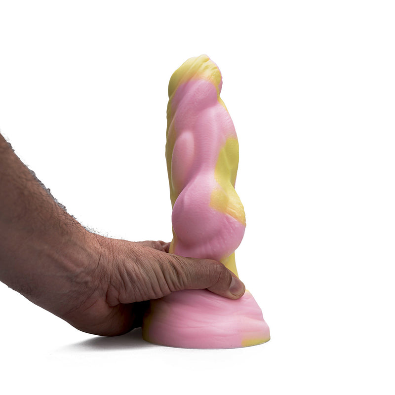 Kiotos Revolt - Consolador Fantasía - Pink Smash - N.º 09 - Grande - 25 x 9,5 cm-Erotiekvoordeel.nl