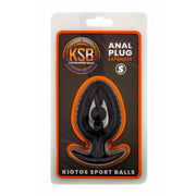 Kiotos - Plug anale in silicone - Espansore con perla - Nero-Erotiekvoordeel.nl