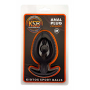 Kiotos - Plug anale in silicone - Espansore con perla - Nero-Erotiekvoordeel.nl