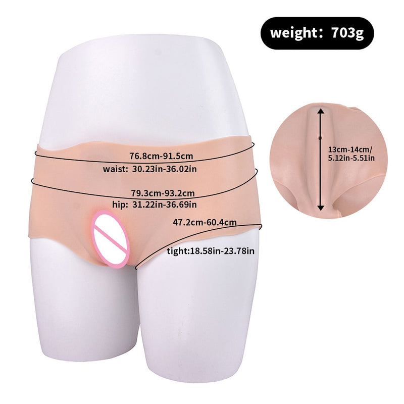 Kiotos - Siliconen Bodysuit - Vrouwelijk Onderlichaam met Vagina-Erotiekvoordeel.nl