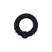 Kiotos - Anneau pénien en silicone avec noyau en acier - Noir-Erotiekvoordeel.nl