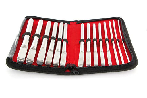Kiotos - Single End Dilator Set - Stainless Steel - 14 pieces - Erotiekvoordeel.nl