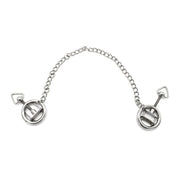 Kiotos - Steel Nipple Clamp Rings With Chain - Stainless Steel - Chain Length 38 cm-Erotiekvoordeel.nl