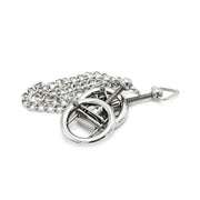 Kiotos - Steel Nipple Clamp Rings With Chain - Stainless Steel - Chain Length 38 cm - Erotiekvoordeel.nl