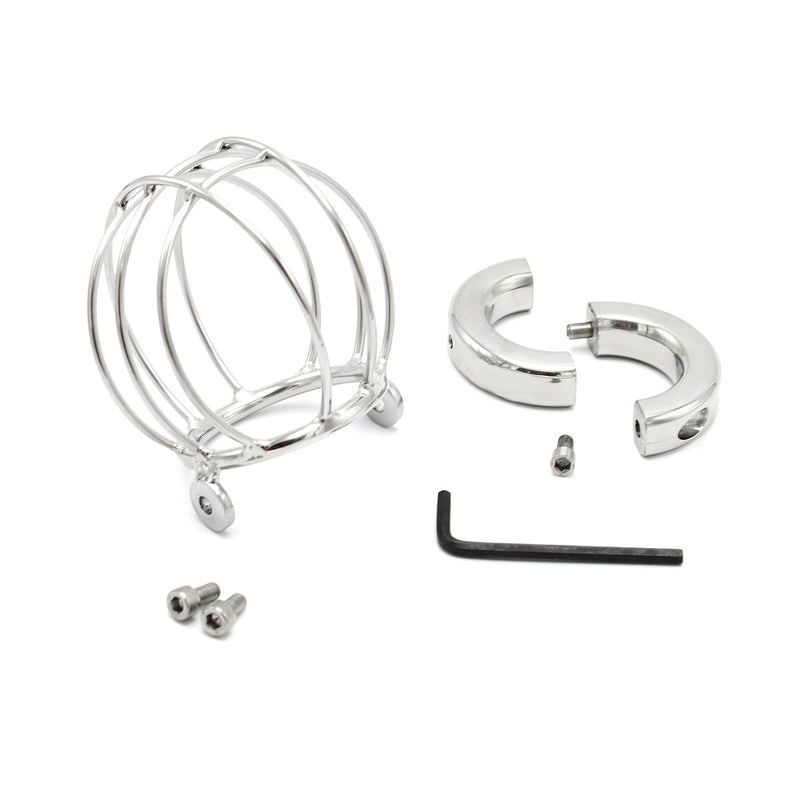 Kiotos - Ballstretcher Ball Cage - Scrotum Kooi - Balzak Achter De Tralies-Erotiekvoordeel.nl