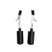 Kiotos - Crocodile Tepelklemmen - Met 2 x 100g Bullet Gewichten - RVS - Zwart-Erotiekvoordeel.nl