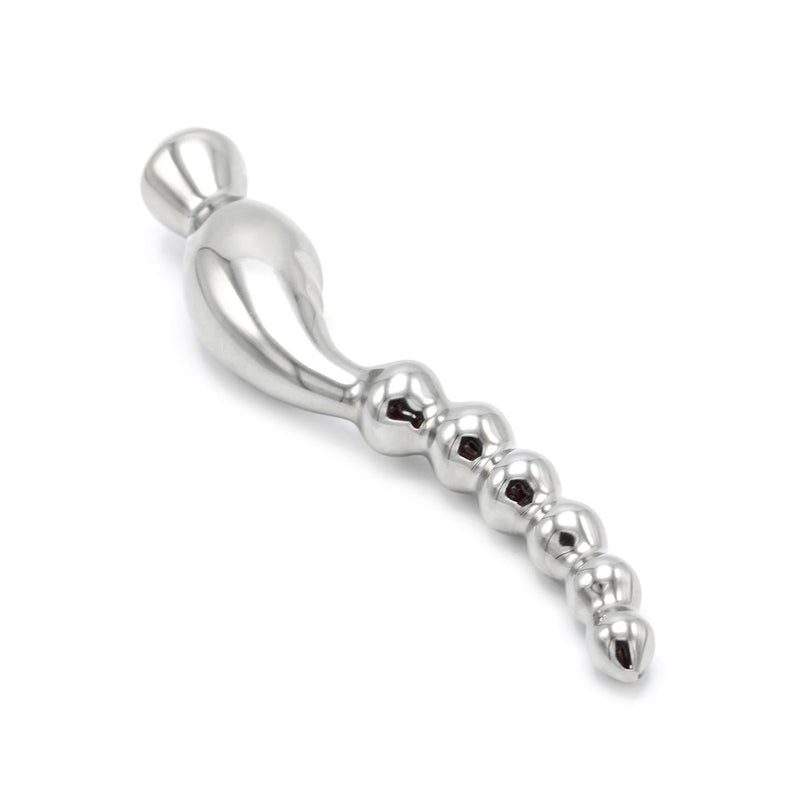 Kiotos - Curve Steel Dildo Ridges - Dildo met Ribbels - RVS-Erotiekvoordeel.nl