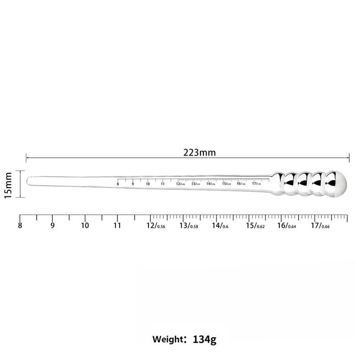 Kiotos Steel - Dip Stick Wand Trainer - 6-11 mm - Met Maat Indicator - RVS-Erotiekvoordeel.nl