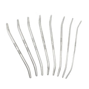 Kiotos - Double End Dilator Set met Curve - RVS - 8 stuks-Erotiekvoordeel.nl