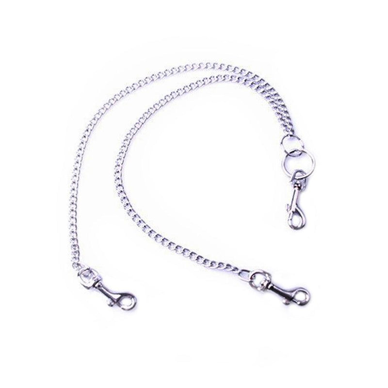 Kiotos - RVS Schakel Ketting 3 Aansluitpunten Met Karabijn Haken-Erotiekvoordeel.nl