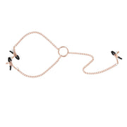 Kiotos - Rosé Gouden Tepelklemmen met Clitoris Klem-Erotiekvoordeel.nl