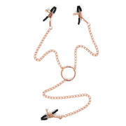 Kiotos - Rosé Gouden Tepelklemmen met Clitoris Klem-Erotiekvoordeel.nl