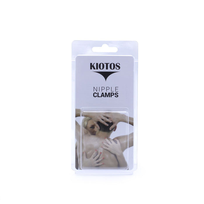Kiotos Steel - Tepelklemmen - Nipple Croc Clamps 2x100g Gewichten - RVS - Zwart-Erotiekvoordeel.nl