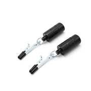Kiotos - Tepelklemmen - Nipple Croc Clamps 2x100g Gewichten - RVS - Zwart-Erotiekvoordeel.nl