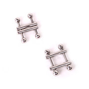 Kiotos - Verstelbare Tepelklemmen Met Balletjes - Zilver-Erotiekvoordeel.nl