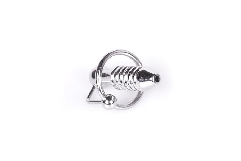 Kiotos - Torpedo - Plug anale in acciaio inossidabile con nervature - Diametro 28 mm-Erotiekvoordeel.nl