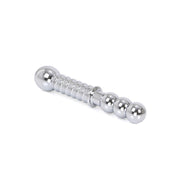 Kiotos - Heavy Metal Dildo with Ridges 19 x 3.5 cm - Can be used on both ends - Erotiekvoordeel.nl