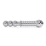 Kiotos - Heavy Metal Dildo with Ridges 19 x 3.5 cm - Can be used on both ends - Erotiekvoordeel.nl