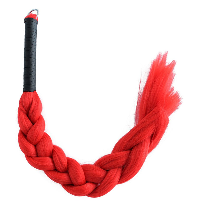 Kiotos - Zweep - Verleidelijke Haarzweep van 100% Polyester - Lengte 65 cm - Rood-Erotiekvoordeel.nl
