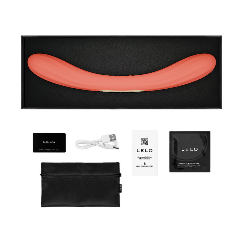 LELO - Boomerang - Vibratore a doppia estremità - Doppio motore - Coral-Erotiekvoordeel.nl
