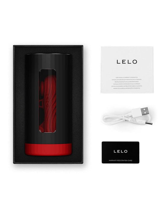 LELO - F1S V3 XL - Interactieve Masturbator met App Control - Rood/Zwart-Erotiekvoordeel.nl