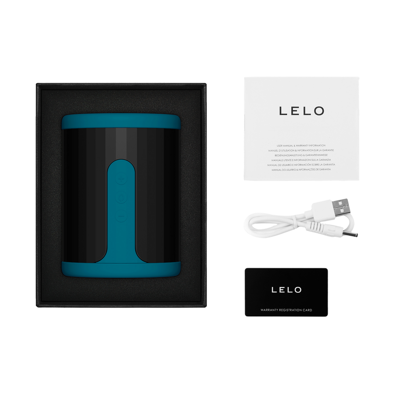 LELO - F2S Master Blaster - Stamina Trainer & Stroker - Controllo tramite app - Blugroen-Erotiekvoordeel.nl