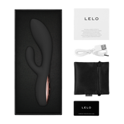 LELO - Ina Thrust - Rabbit Vibrator with Thrusting Motion - Black - Erotiekvoordeel.nl