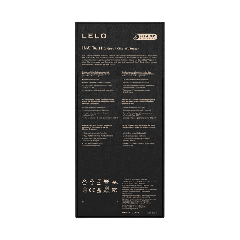 LELO - Ina Twist - Vibrador Rabbit - Lavendel-Erotiekvoordeel.nl