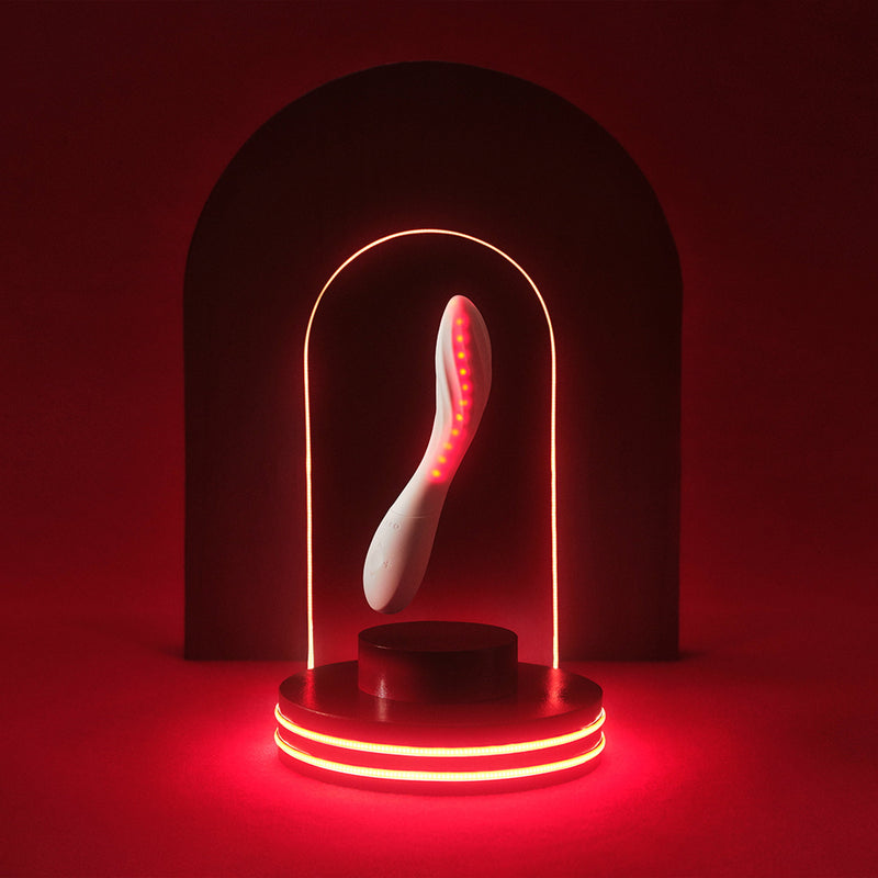 LELO - Mona Spectra - Massaggiatore benessere con luce rossa - Bianco - Erotiekvoordeel.nl
