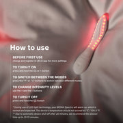 LELO - Mona Spectra - Massaggiatore benessere con luce rossa - Bianco - Erotiekvoordeel.nl
