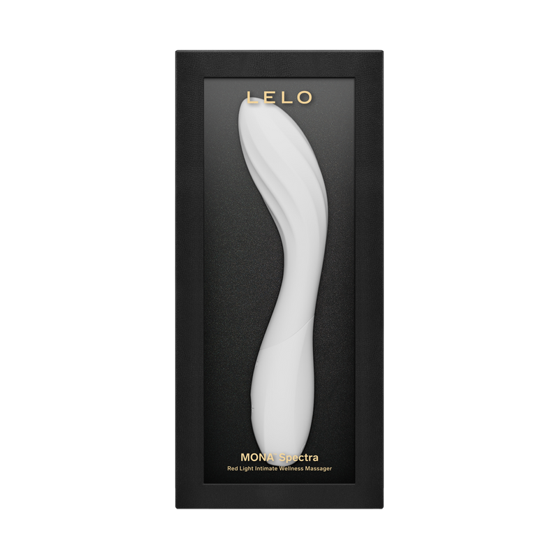 LELO - Mona Spectra - Massaggiatore benessere con luce rossa - Bianco - Erotiekvoordeel.nl