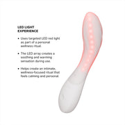 LELO - Mona Spectra - Massaggiatore benessere con luce rossa - Bianco - Erotiekvoordeel.nl