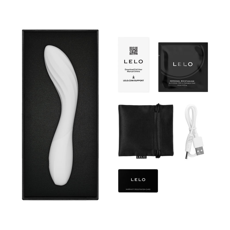 LELO - Mona Spectra - Massaggiatore benessere con luce rossa - Bianco - Erotiekvoordeel.nl