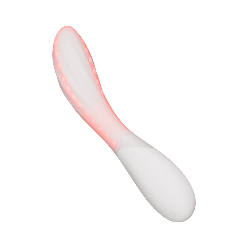 LELO - Mona Spectra - Massaggiatore benessere con luce rossa - Bianco - Erotiekvoordeel.nl