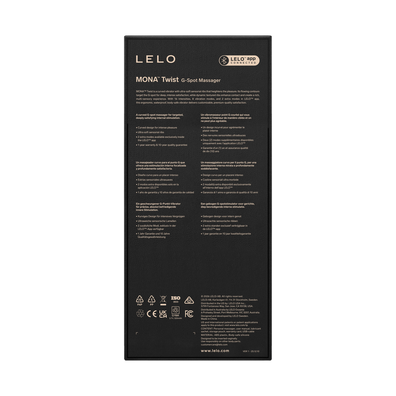 LELO - Mona Twist - Vibrador para el punto G - Rosa claro - Erotiekvoordeel.nl