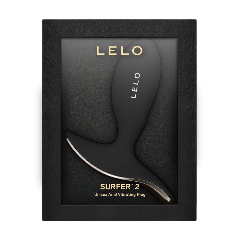 LELO - Surfer 2 - Unisex Vibrating Anal Plug - Black-Erotiekvoordeel.nl