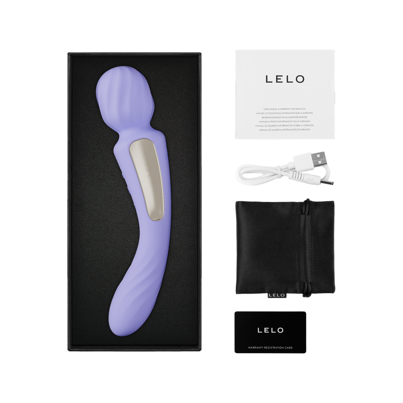 LELO - SBlancoch - Vibrador de varilla doble y vibrador para el punto G - Control por aplicación - Lila-Erotiekvoordeel.nl