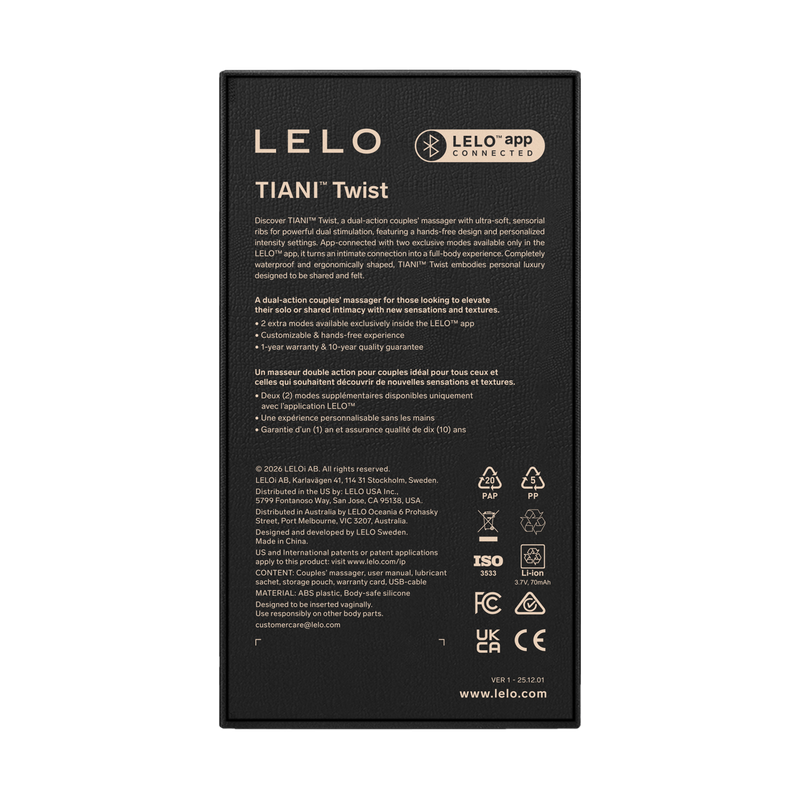 LELO - Tiani Twist - Dual-Action Partner Vibrator - Soft Pink - Erotiekvoordeel.nl