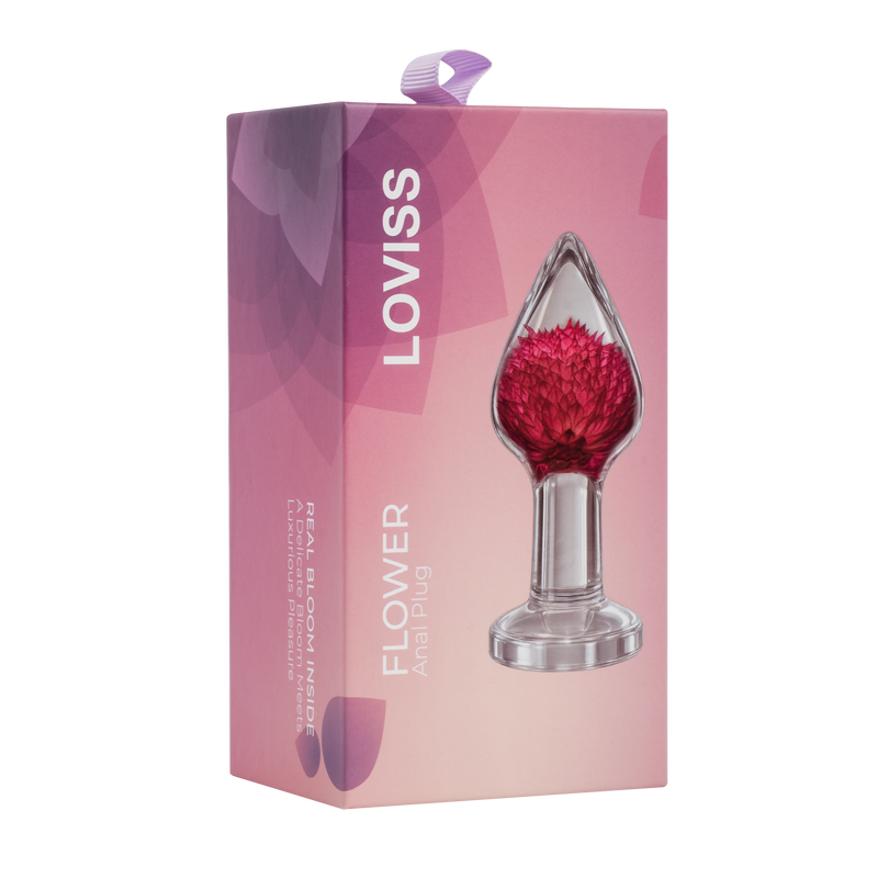 LOVISS – Gomphrena Globosa – wtyczka analna Garden Flower – przezroczysta – Erotiekvoordeel.nl