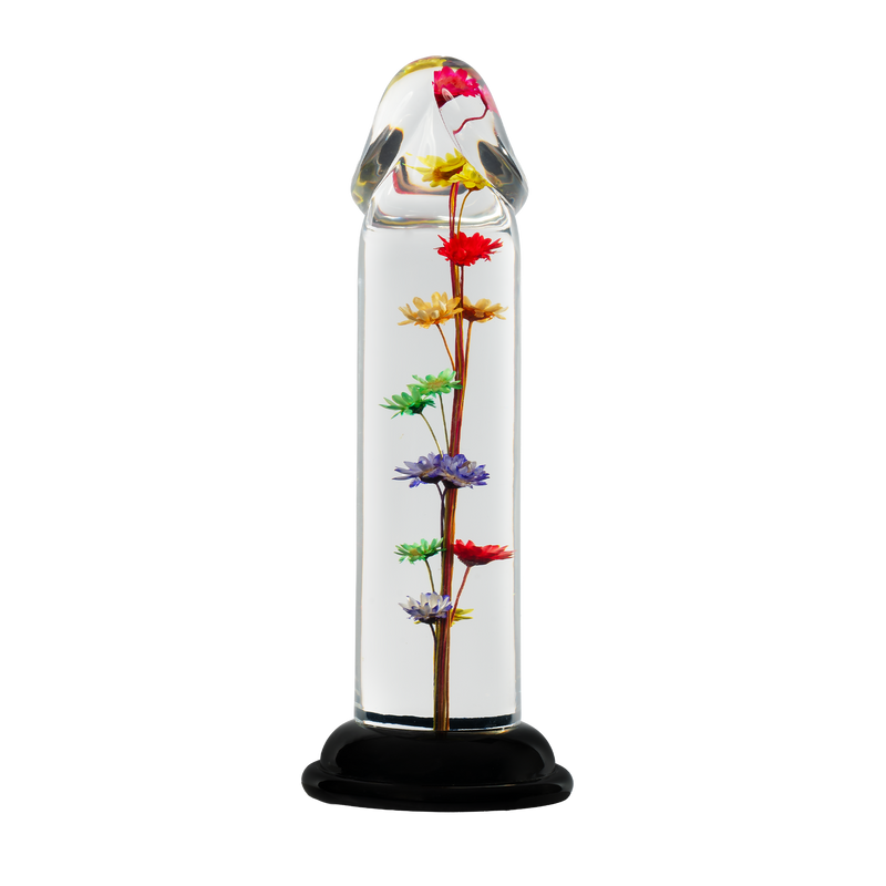 LOVISS - Helichrysum Garden Flower Dildo Smooth - Transparant-Erotiekvoordeel.nl