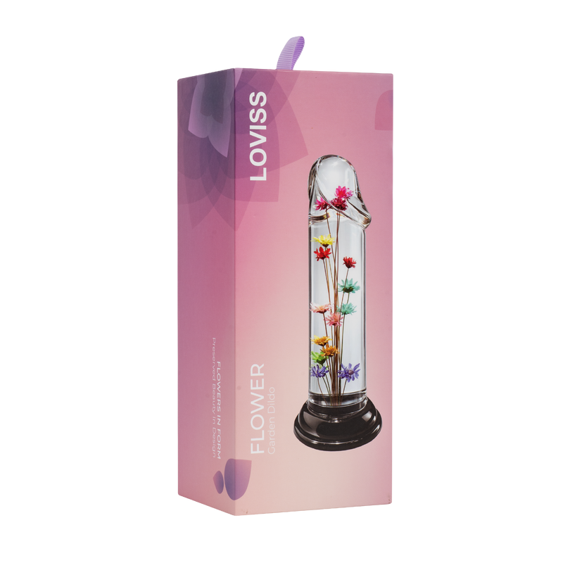 LOVISS - Helichrysum Garden Flower Dildo Smooth - Transparant-Erotiekvoordeel.nl