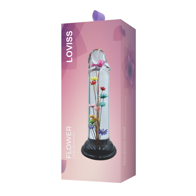 LOVISS - Helichrysum Garden Flower Dildo Smooth - Transparant-Erotiekvoordeel.nl