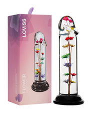 LOVISS - Helichrysum Garden Flower Dildo Smooth - Transparant-Erotiekvoordeel.nl