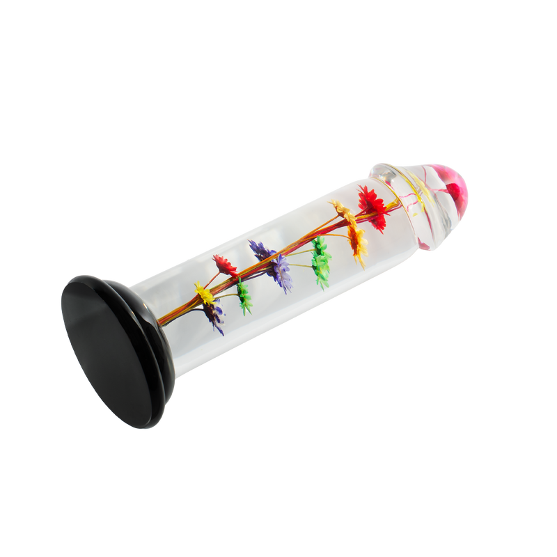 LOVISS - Helichrysum Garden Flower Dildo Smooth - Transparant-Erotiekvoordeel.nl