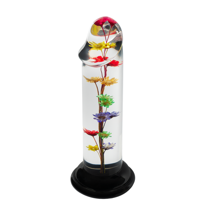 LOVISS - Helichrysum Garden Flower Dildo Smooth - Transparant-Erotiekvoordeel.nl