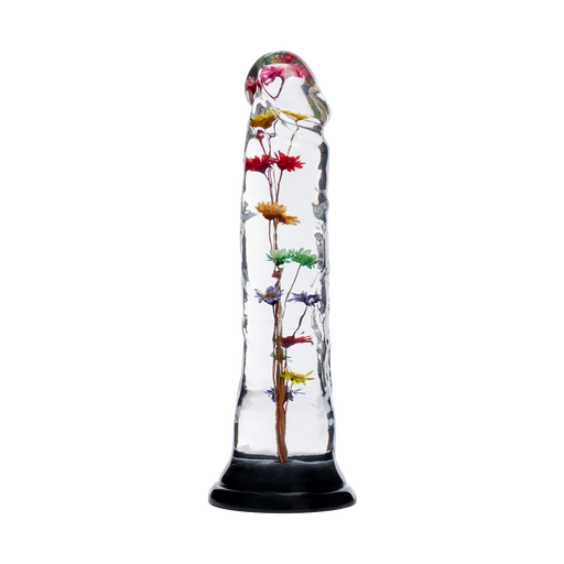 LOVISS Helichrysum Garden Flower Dildo Texture - Trasparente - Erotiekvoordeel.nl