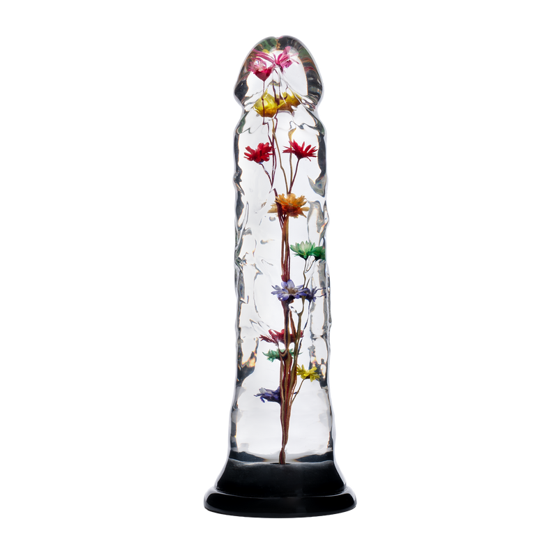 LOVISS - Helichrysum Garden Flower Dildo Texture - Transparant-Erotiekvoordeel.nl