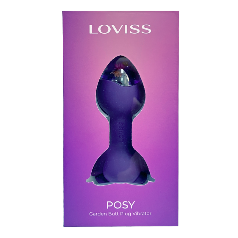 LOVISS - Posy - Plug anal vibrant Garden avec télécommande - Violet - Erotiekvoordeel.nl