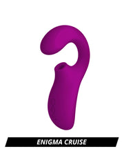 Lelo - Enigma Cruise - Vibrador para el punto G y de presión de aire - Rosa intenso-Erotiekvoordeel.nl