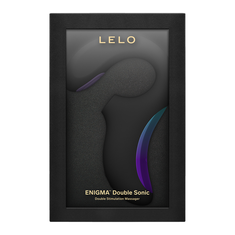 Lelo - Enigma Double Sonic - Potrójna Stymulacja - Sterowanie Przez Aplikację - Czarny-Erotiekvoordeel.nl